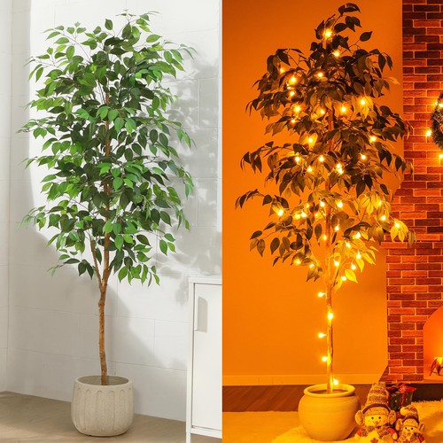 6ft artificial ficus - ficus, tree
